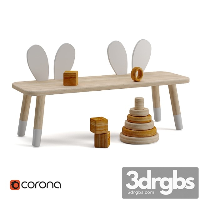 Zara home rabbit kids bench - thumbnail 1