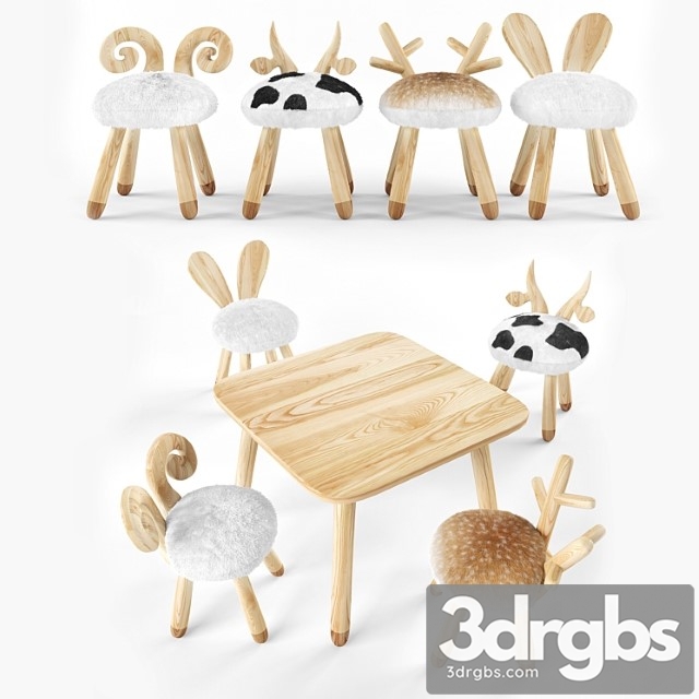 Animal wooden set - thumbnail 1