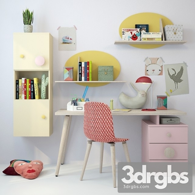 Children Furniture Nidi 3dsmax Download - thumbnail 1