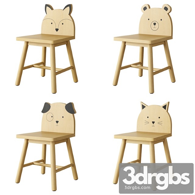 Crate and barrel animal kids chair - thumbnail 1