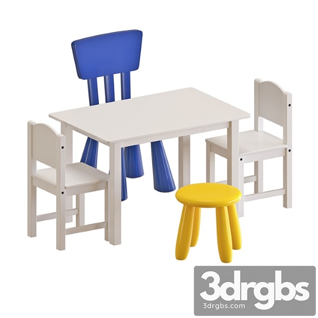 Ikea sundvik table and chairs - thumbnail 1