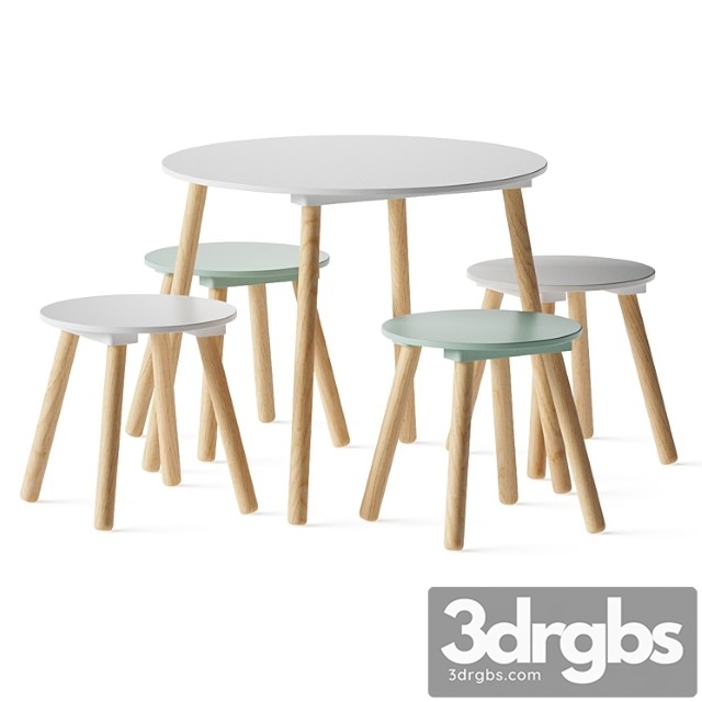 La redoute jimi child’s table and stools - thumbnail 1