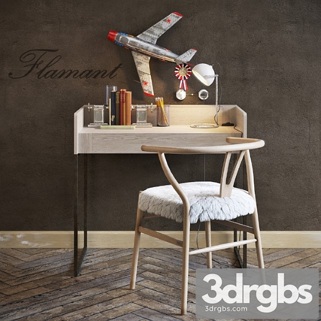 Set of furniture flamant 3dsmax Download - thumbnail 1