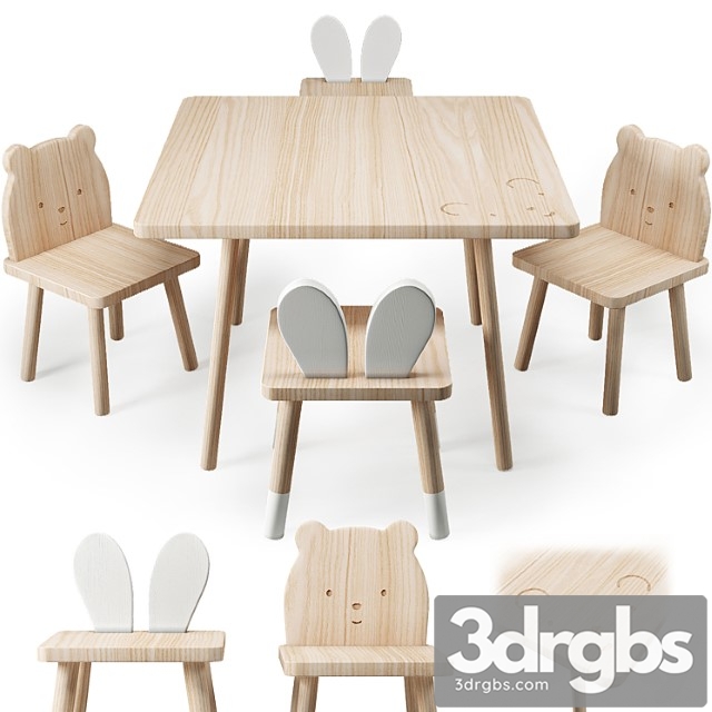 Zara table and chair for childrens - thumbnail 1