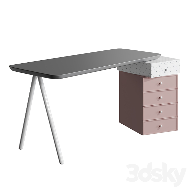 AIR KOZA HOME DESK 3DS Max Model - thumbnail 1