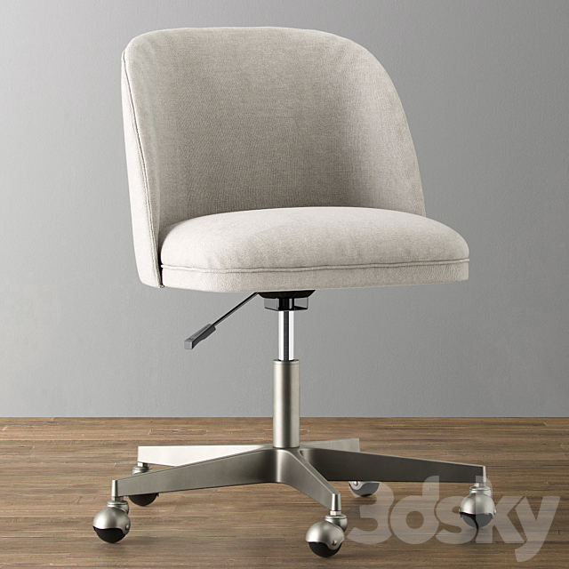 ALESSA UPHOLSTERED DESK CHAIR 3DSMax File - thumbnail 1