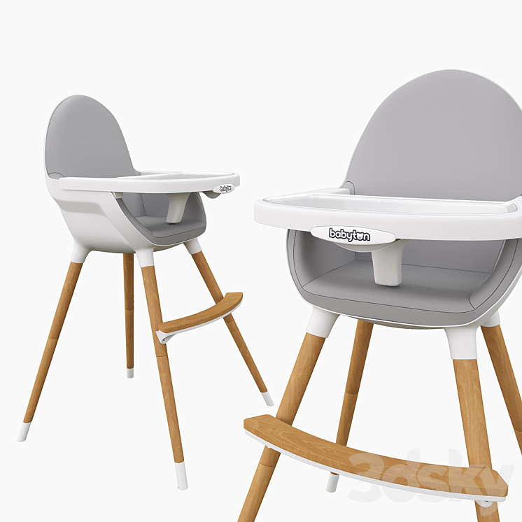 Baby feeding chair 3DS Max - thumbnail 1