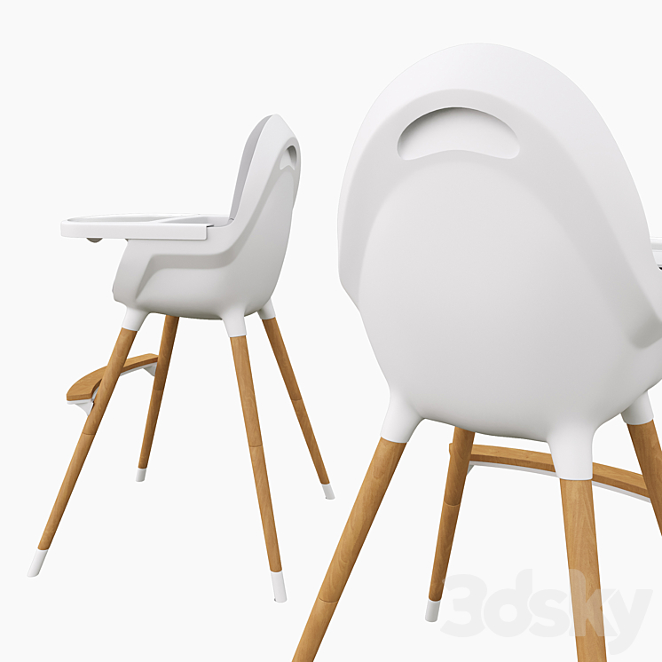 Baby feeding chair 3DS Max - thumbnail 2