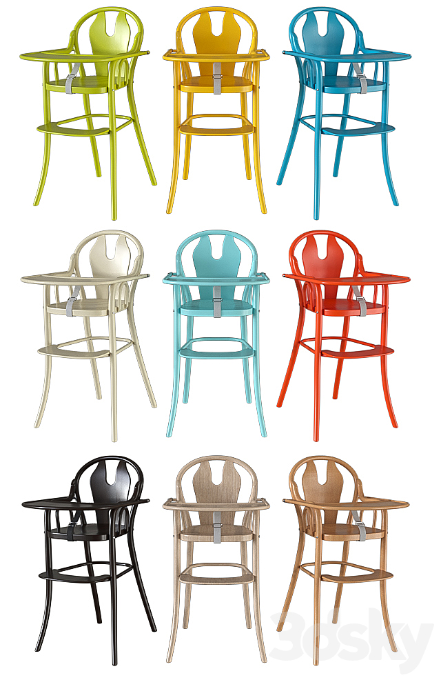 Chairs for feeding TON PETIT 3ds Max - thumbnail 2