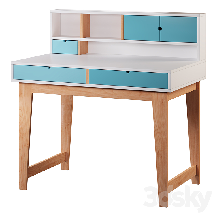 Children’s desk set01 3DS Max Model - thumbnail 2