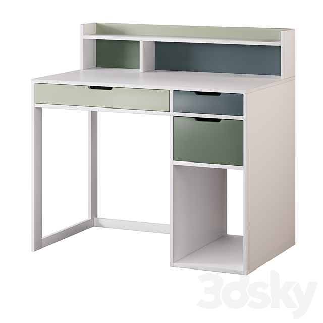 Children’s desk set01 3DS Max Model - thumbnail 3