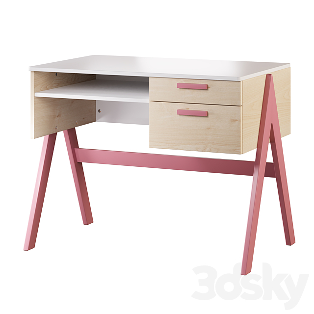 Children’s desk set01 3DS Max Model - thumbnail 5