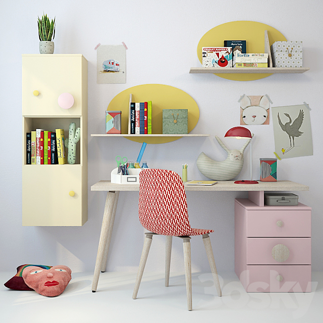 Children’s furniture Nidi 01 3ds Max - thumbnail 1