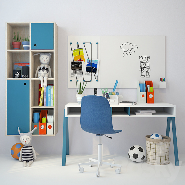 Children’s furniture Nidi 02 3DSMax File - thumbnail 1