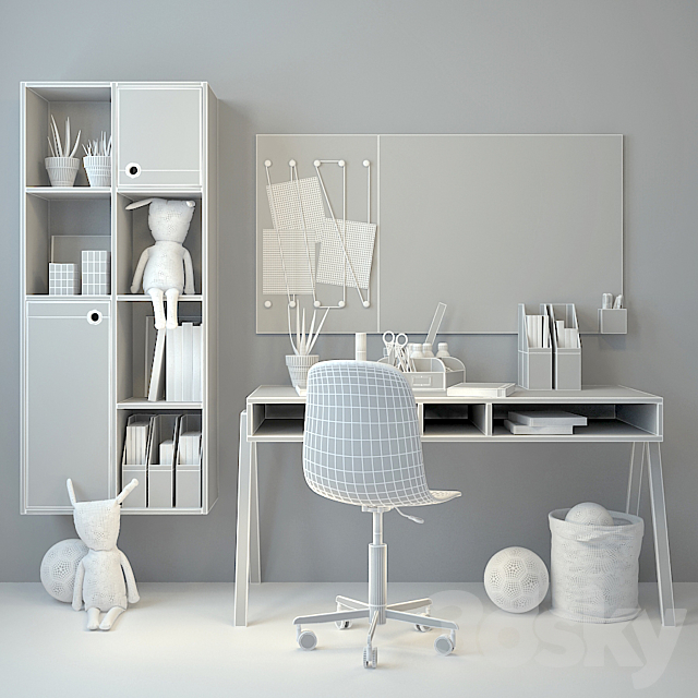 Children’s furniture Nidi 02 3DSMax File - thumbnail 3