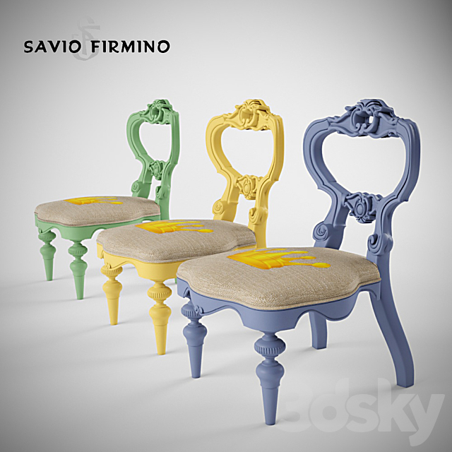 Children’s table and chairs Savio Firmino 3DS Max Model - thumbnail 3