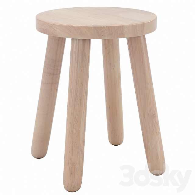 Dilcia Stool 3DS Max Model - thumbnail 2