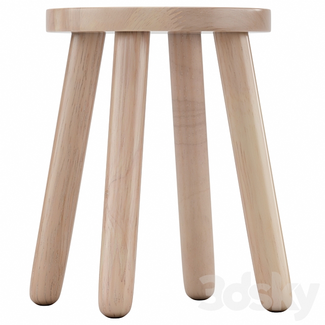 Dilcia Stool 3DS Max Model - thumbnail 4