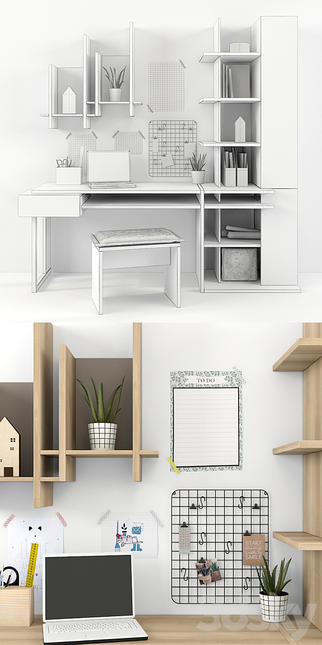 Furniture Gautie collection GRAPHIC part 02 3DS Max Model - thumbnail 3