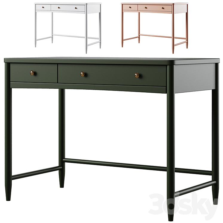 Hampshire Kids Desk by Crate and Barrel \/ Crate and Kids 3DS Max - thumbnail 1