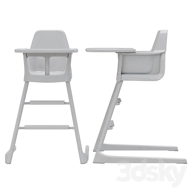 Ikea LANGUR kids chair 3ds Max - thumbnail 2