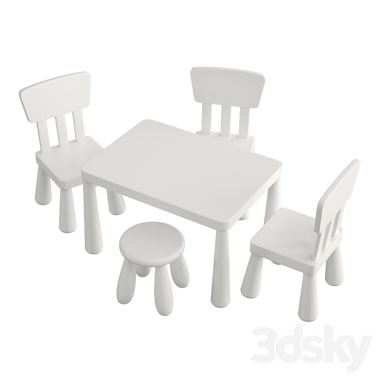 Ikea mammut 3DS Max - thumbnail 2