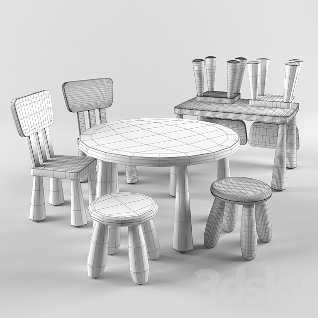 Ikea Mammut 3DS Max Model - thumbnail 2