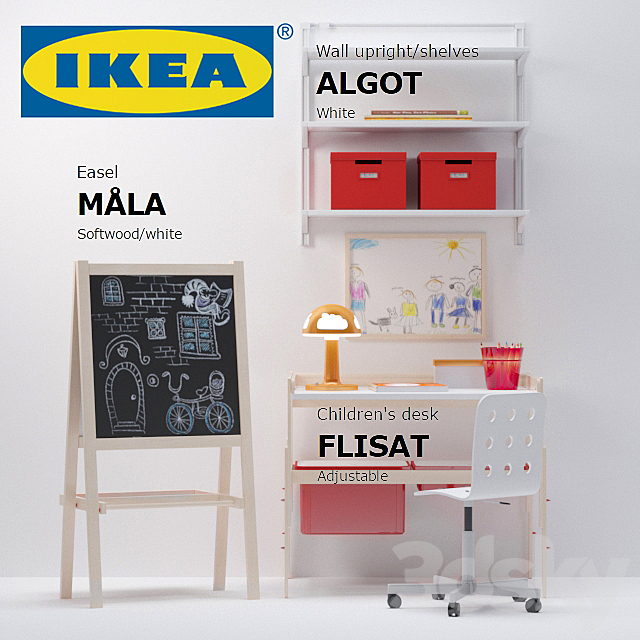 IKEA set for children (Sorona. V-ray) 3DSMax File - thumbnail 1