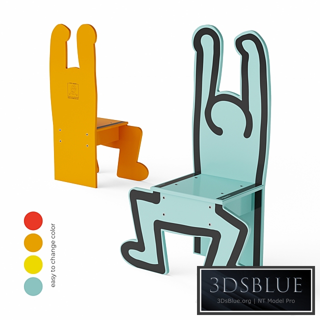 Keith Haring Kids Vilac Chairs 3DS Max - thumbnail 3