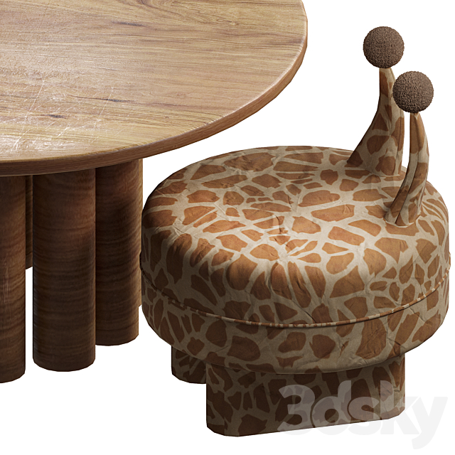 Kids Furniture 01 3DS Max Model - thumbnail 2