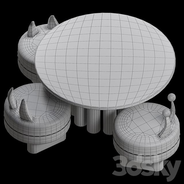 Kids Furniture 01 3DS Max Model - thumbnail 4