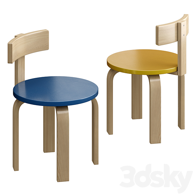 Kindergarten tables 3ds Max - thumbnail 2