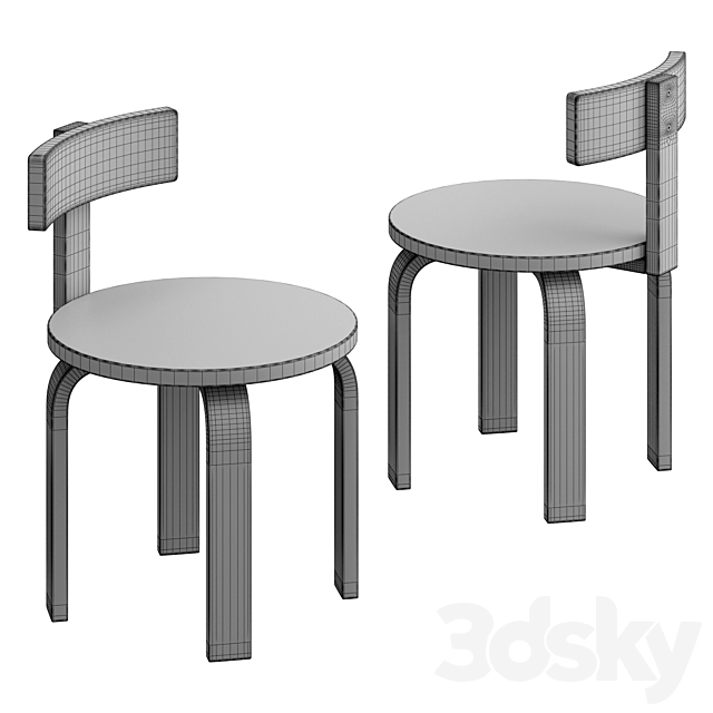 Kindergarten tables 3ds Max - thumbnail 3