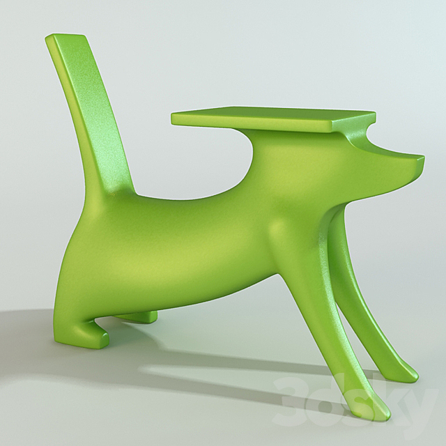 Le Chien Savant desk 3ds Max - thumbnail 1