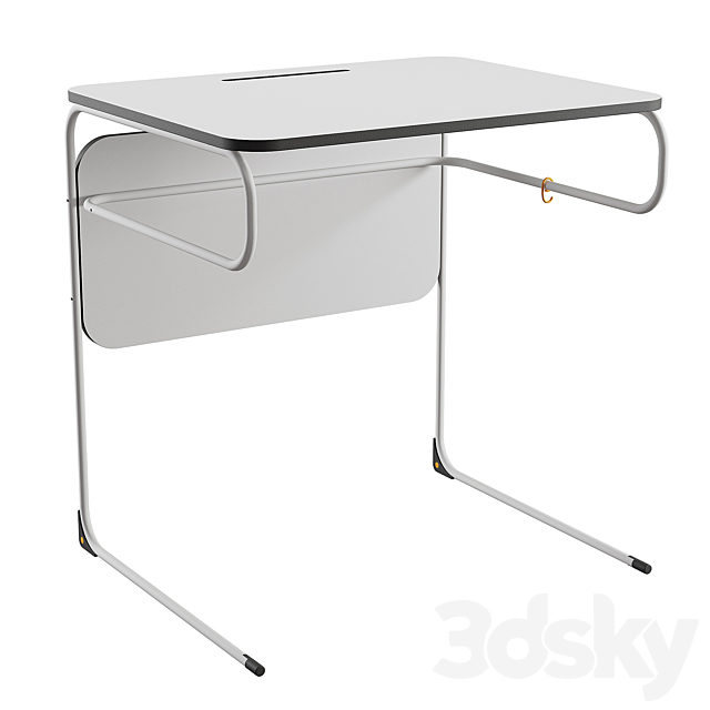 Line School Desk I Desk 3ds Max - thumbnail 2