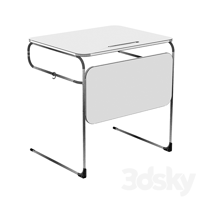 Line School Desk I Desk 3ds Max - thumbnail 3