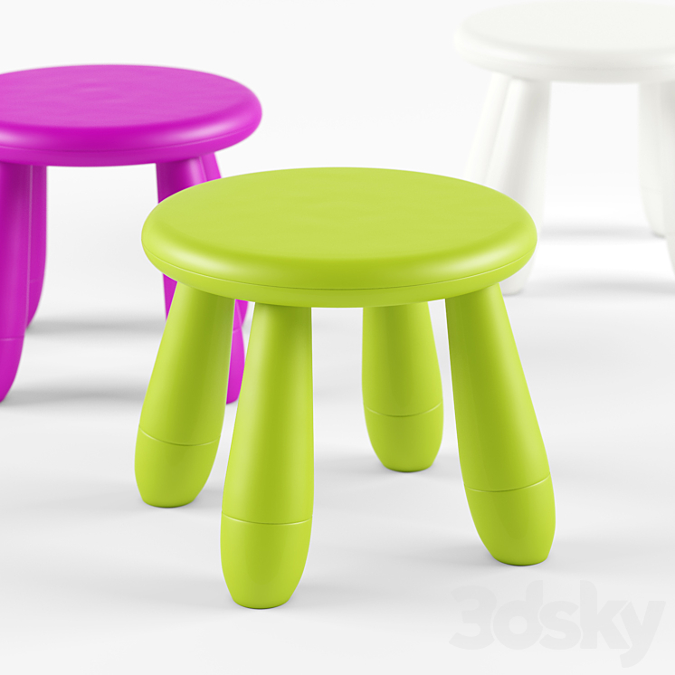 MAMMUT Stool 3DS Max - thumbnail 1