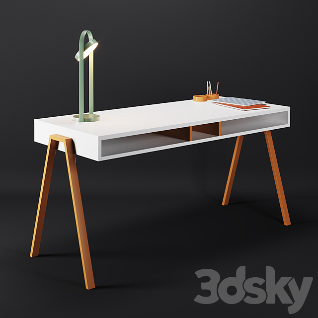 nidi vanny desk 3DSMax File - thumbnail 1