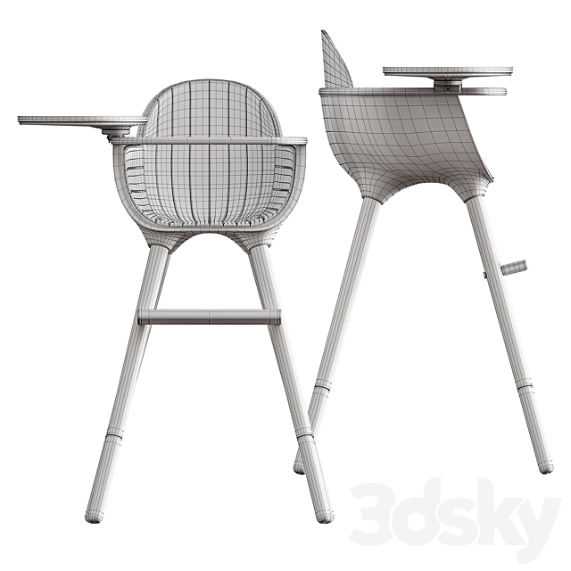 Ovo High Chair by Micuna 3DSMax File - thumbnail 7