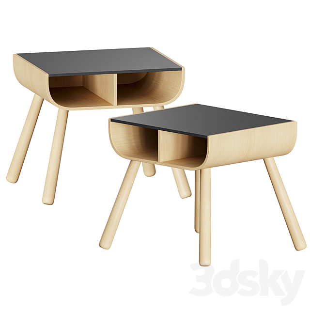 Plan Toys Black Table and Chair 3DSMax File - thumbnail 4