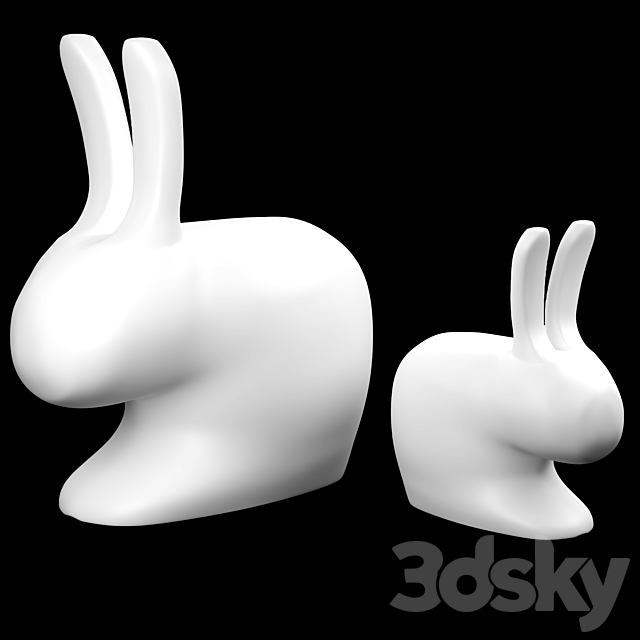 Qeeboo RABBIT TREE 3DSMax File - thumbnail 4