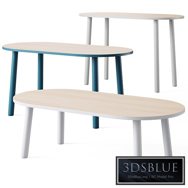 Rue Wood Kids Table by Crate and Barrel 3DS Max - thumbnail 3