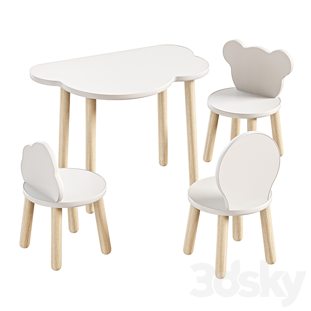 Set of children’s furniture Todi 3ds Max - thumbnail 1