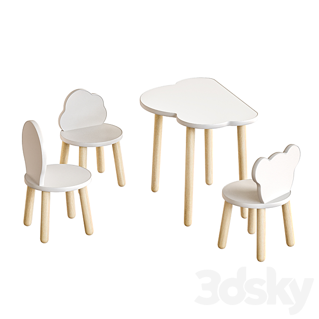 Set of children’s furniture Todi 3ds Max - thumbnail 2