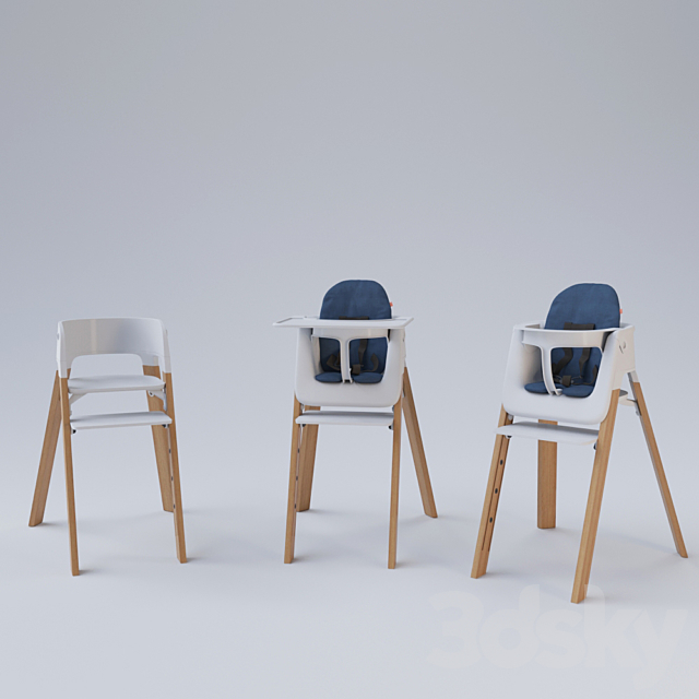 Stokke Steps Chair 3ds Max - thumbnail 2