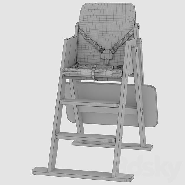 Stool for feeding Ommi Creo 3DS Max Model - thumbnail 3