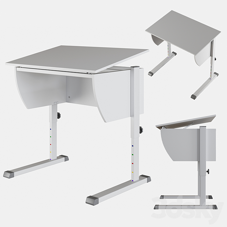 Student table Posture 80 Hoff 3DS Max - thumbnail 1