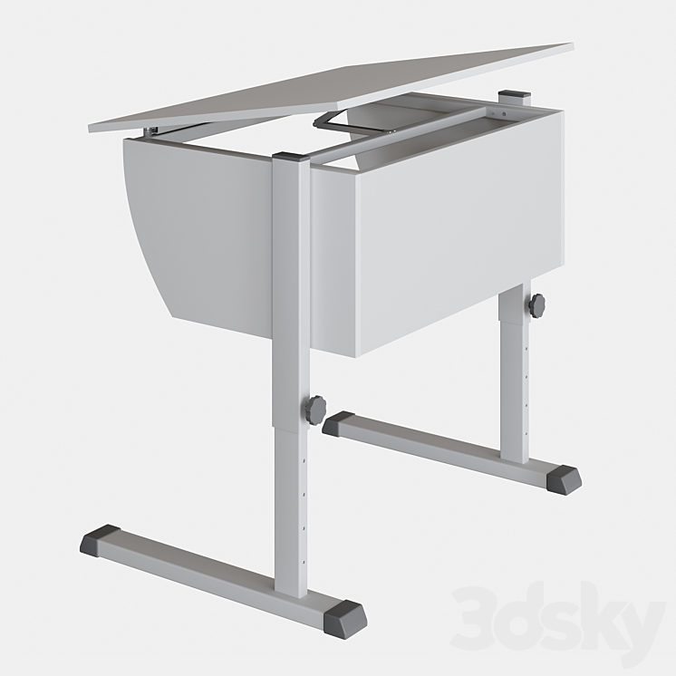 Student table Posture 80 Hoff 3DS Max - thumbnail 2