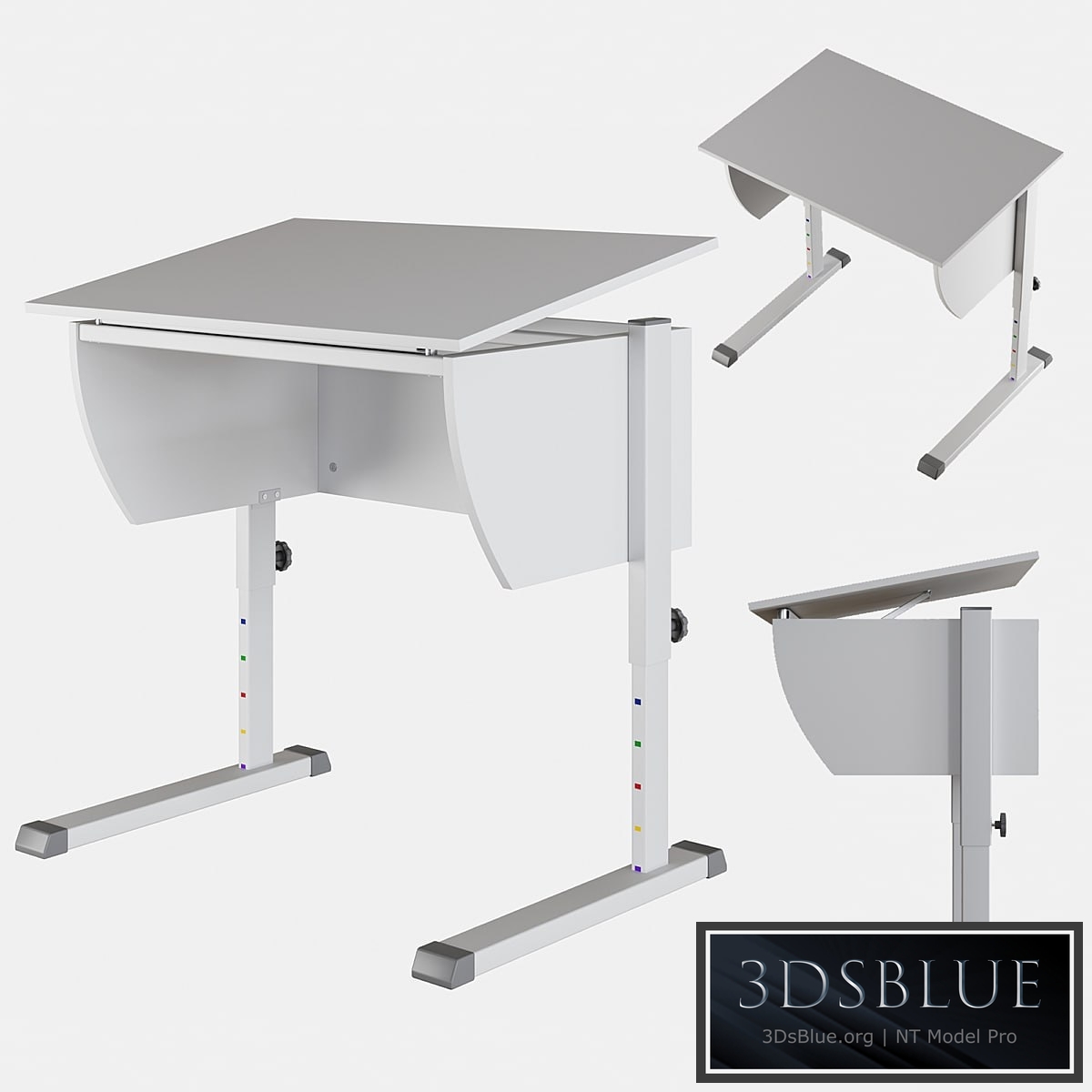 Student table Posture 80 Hoff 3DS Max - thumbnail 3