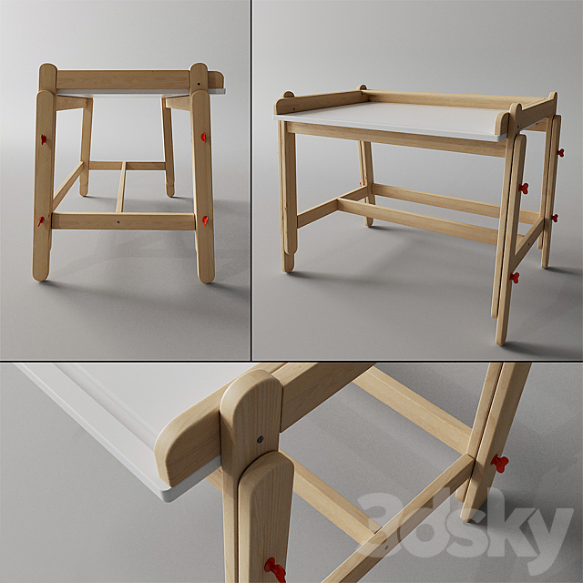 Table Flisat IKEA 3ds Max - thumbnail 1